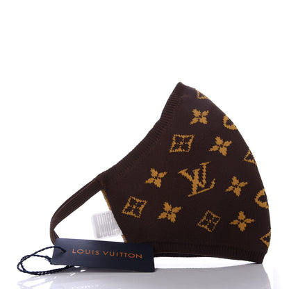 Louis Vuitton Monogram Knit Face Mask Brown 3 of 5