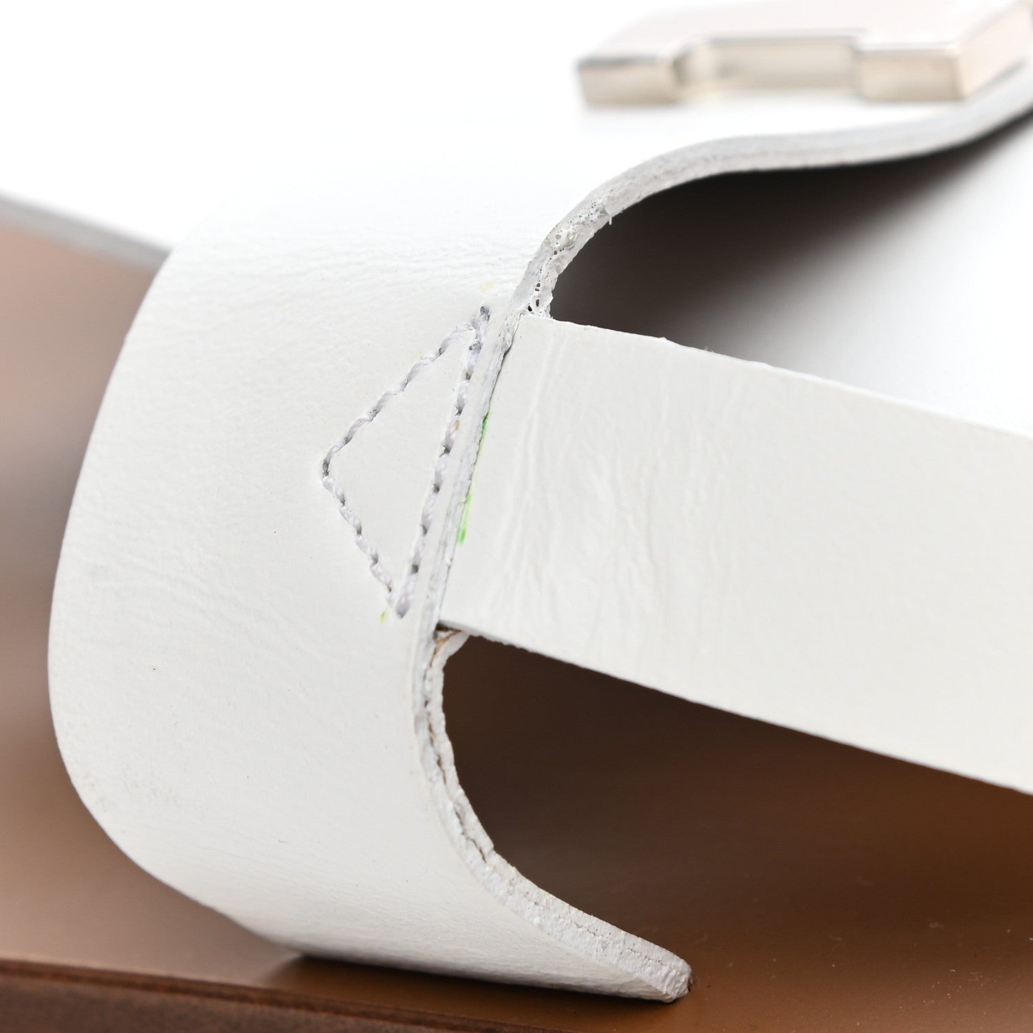 Hermes Calfskin Sandals 39 White 9 of 9