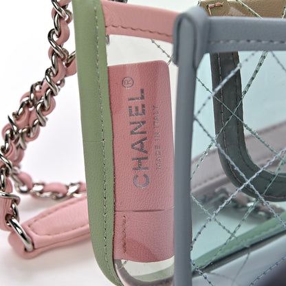 Chanel Lambskin PVC Quilted Mini Coco Splash Flap Blue Green 6 of 11