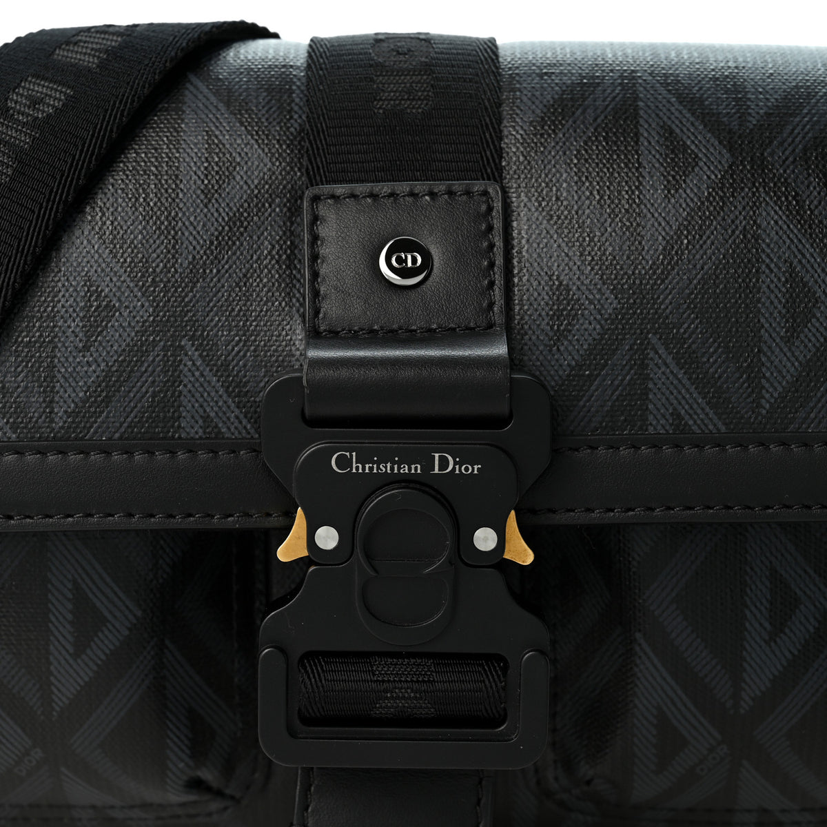 Coated Canvas CD Diamond Hit The Road Bag Black
