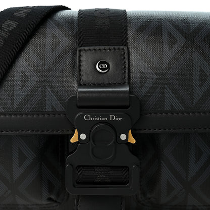 Christian Dior Coated Canvas CD Diamond Hit The Road Bag Black 8 of 10