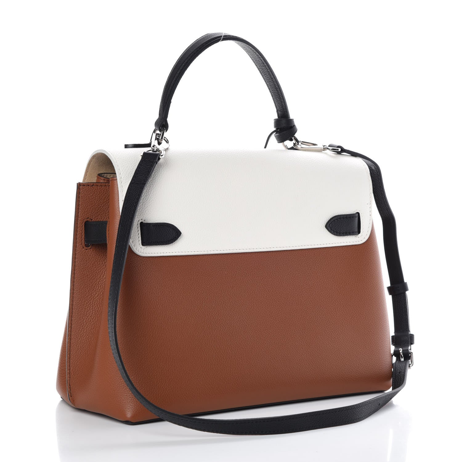 Louis Vuitton Soft Calfskin Lockme Ever Caramel Creme Black 3 of 8