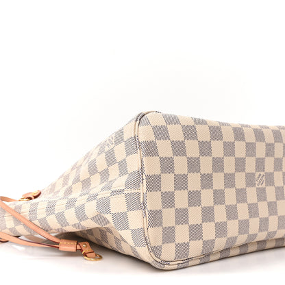 Louis Vuitton Damier Azur Neo Neverfull MM Rose Ballerine 9 of 11