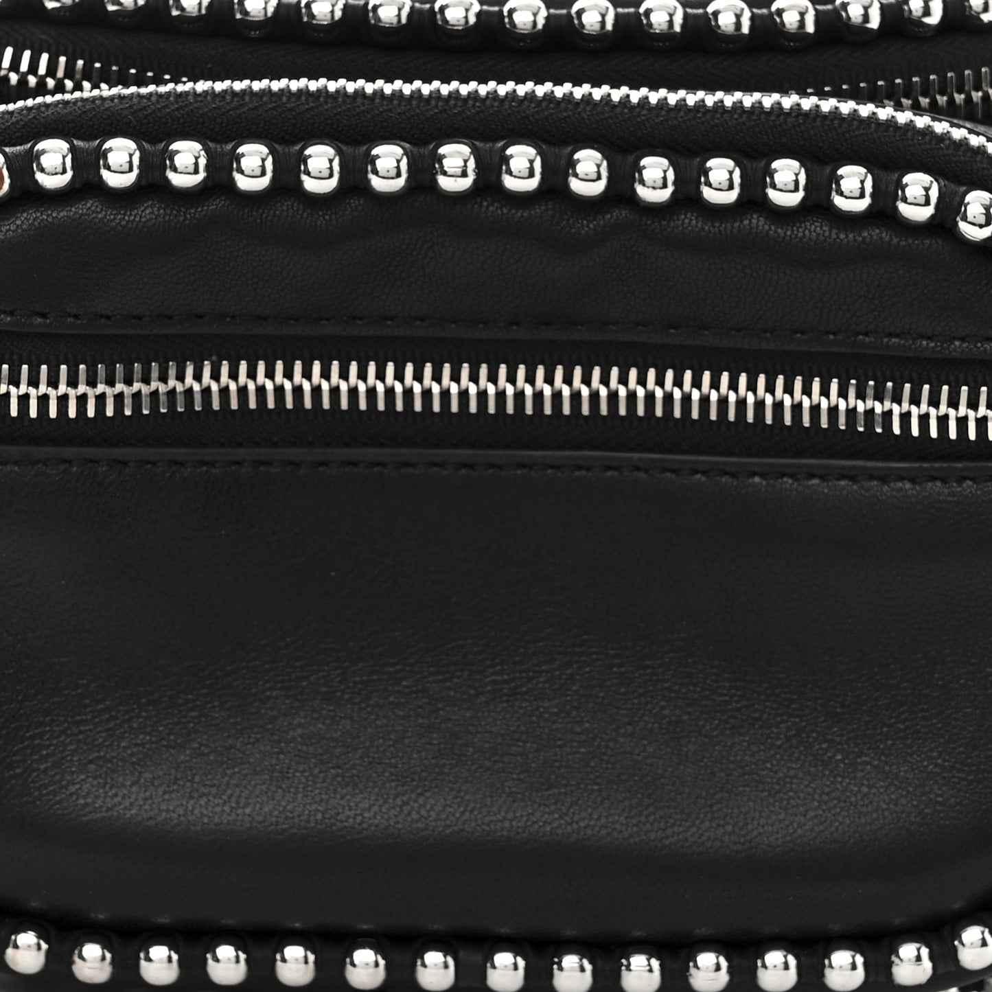 Lambskin Attica Studded Belt Bag Black