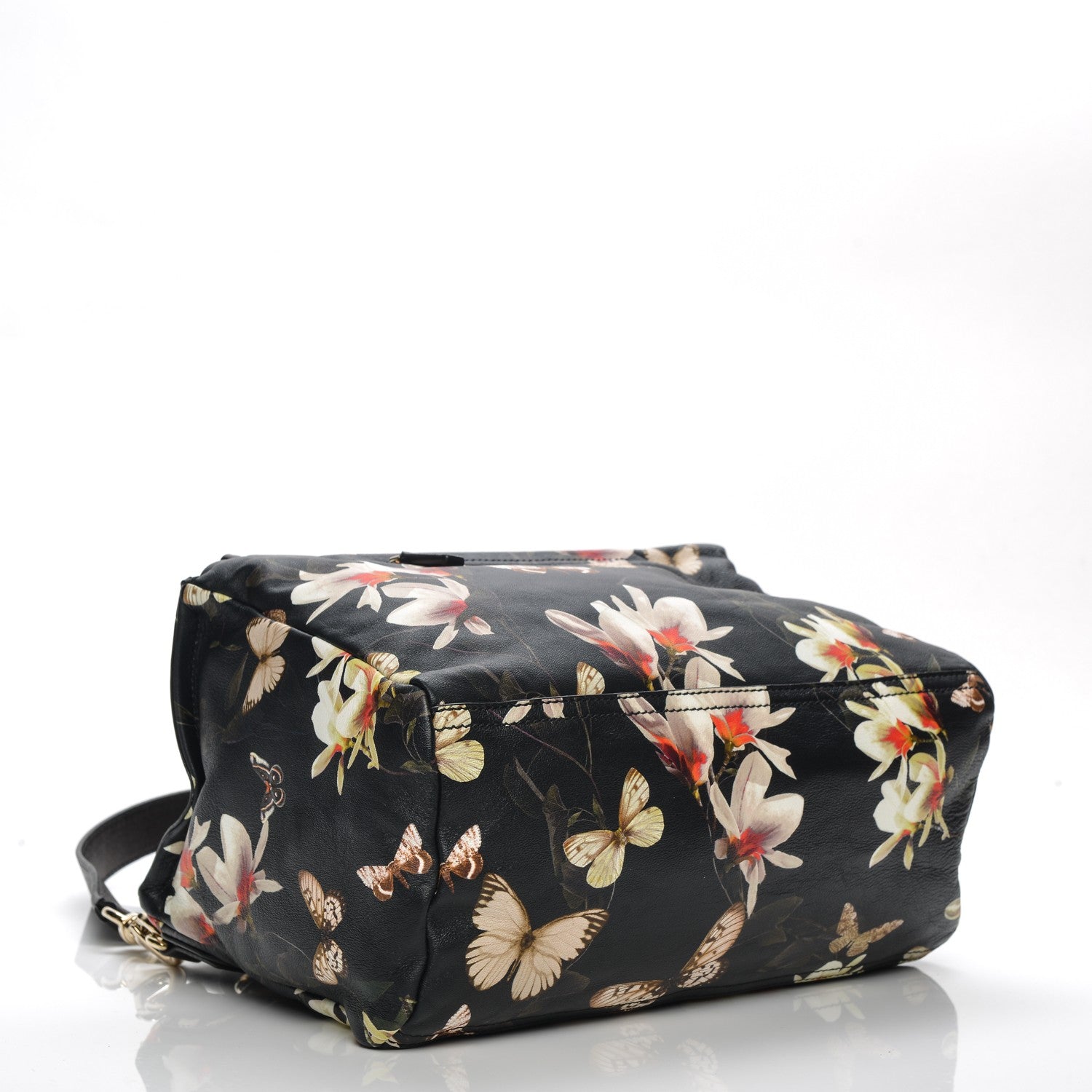 Givenchy Lambskin Magnolia and Moth Print Medium Pandora Black 4 of 7