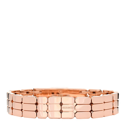 Hermes 18K Rose Diamond Pave 16mm Kelly Quartz Watch 3 of 9