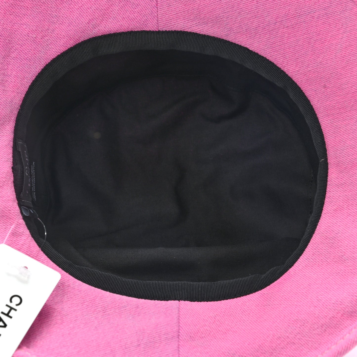 Denim Logo Bucket Hat M Pink Yellow