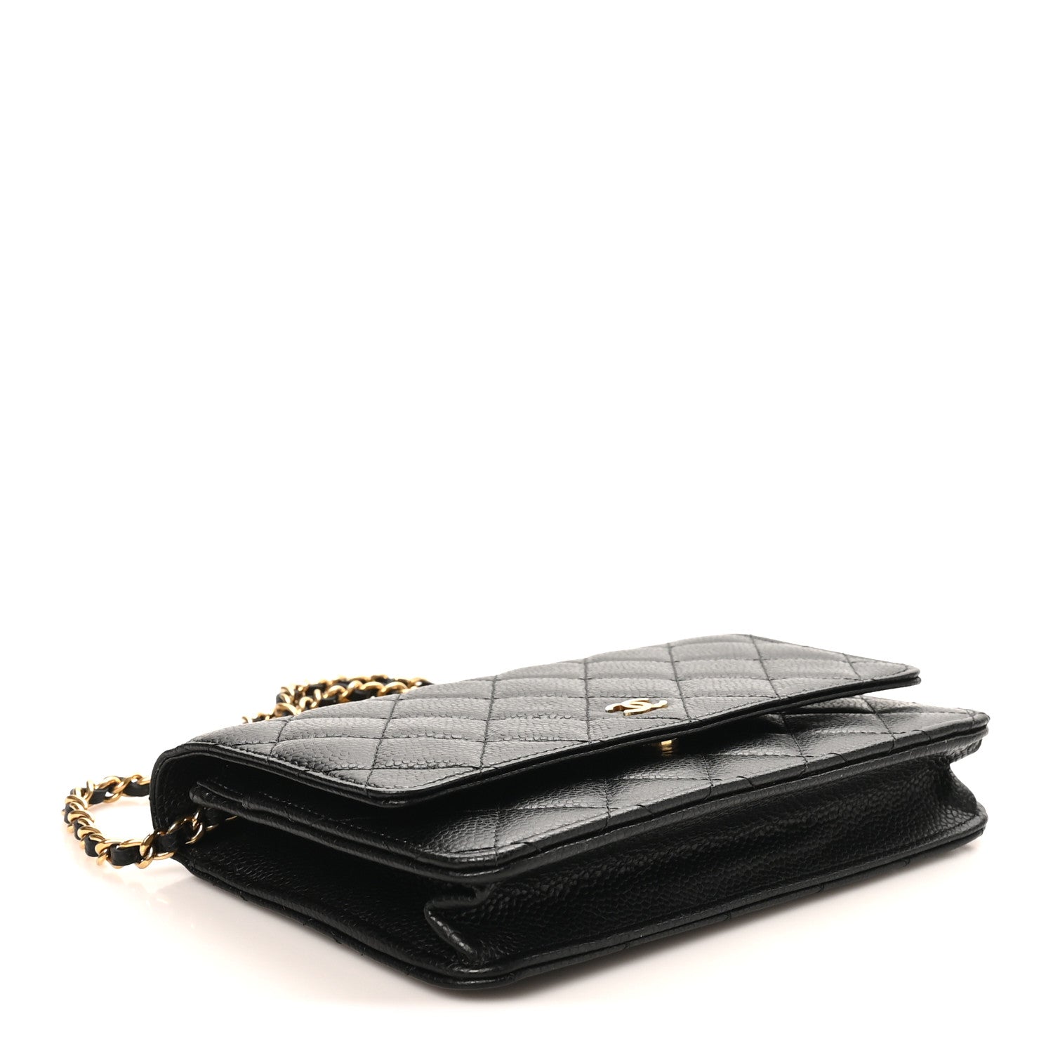 Chanel Caviar Quilted Wallet on Chain WOC Black 4 of 12