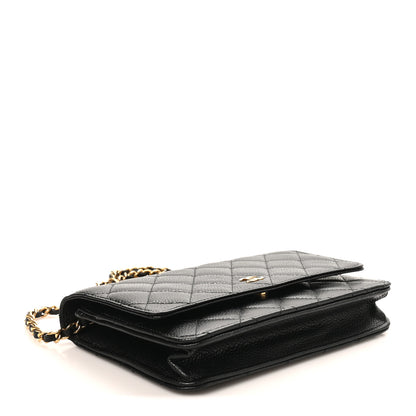 Chanel Caviar Quilted Wallet on Chain WOC Black 4 of 12
