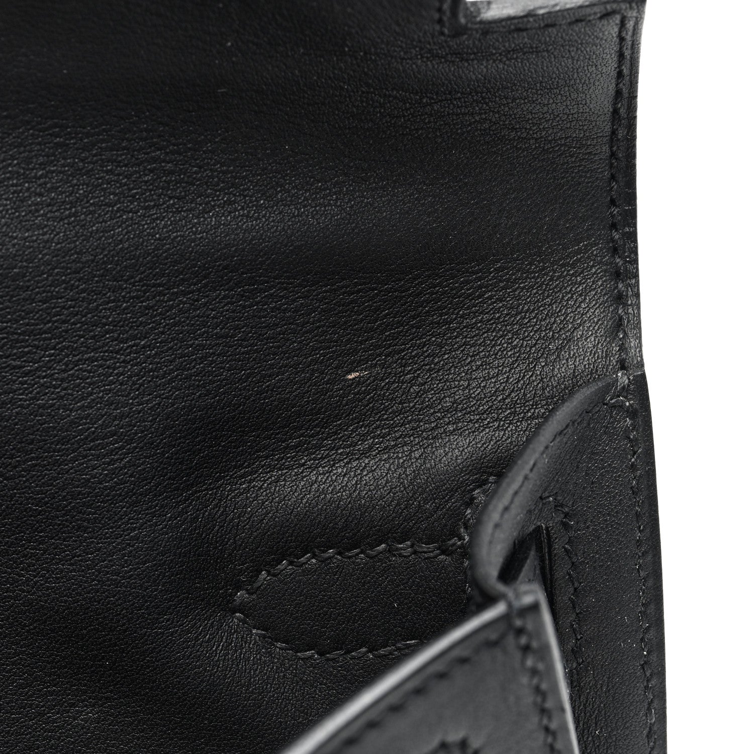 Hermes Swift Kelly Cut Clutch Pochette Black 11 of 13