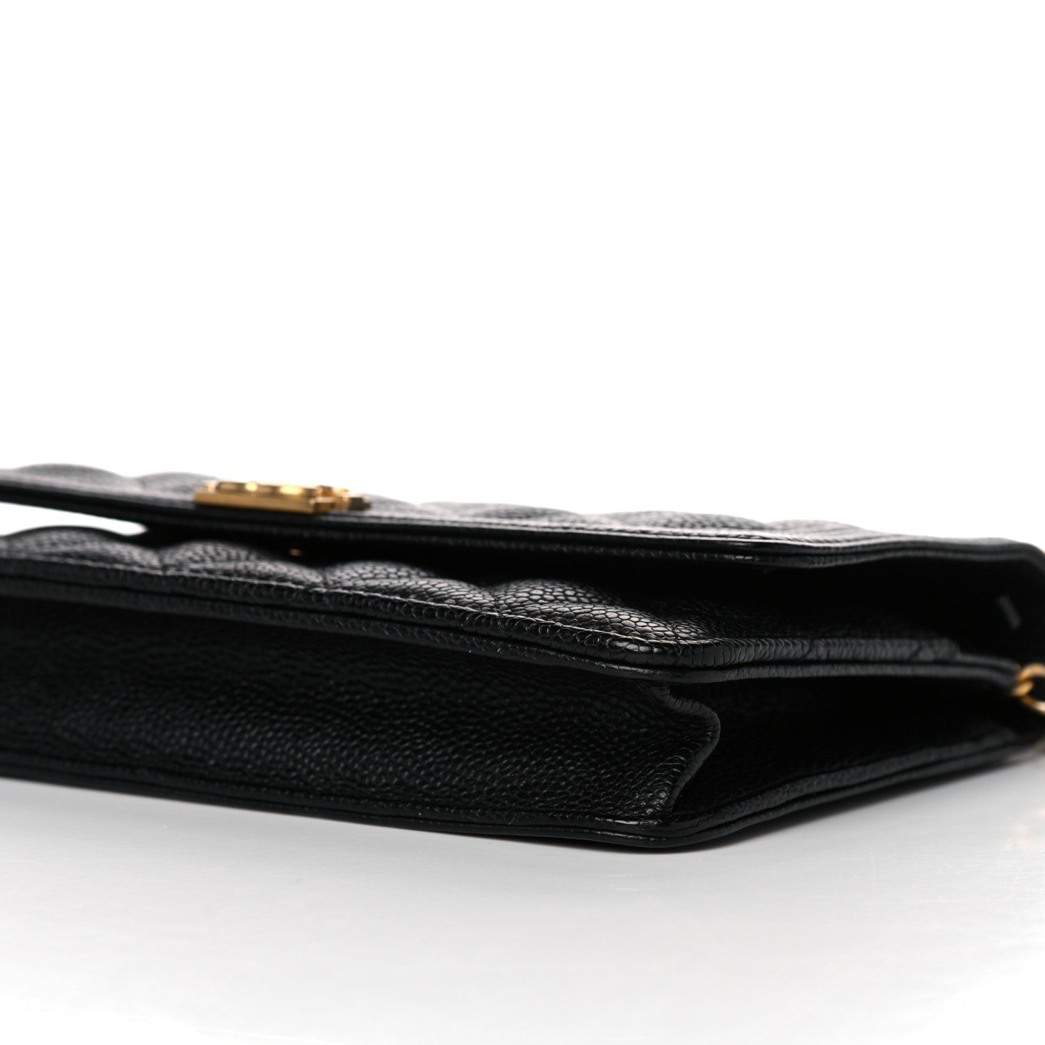 Chanel Caviar Quilted Boy Wallet On Chain WOC Black 9 of 10