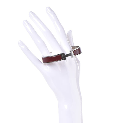 Hermes Matte Enamel Narrow Clic Clac HH Bracelet Myrtille 2 of 5