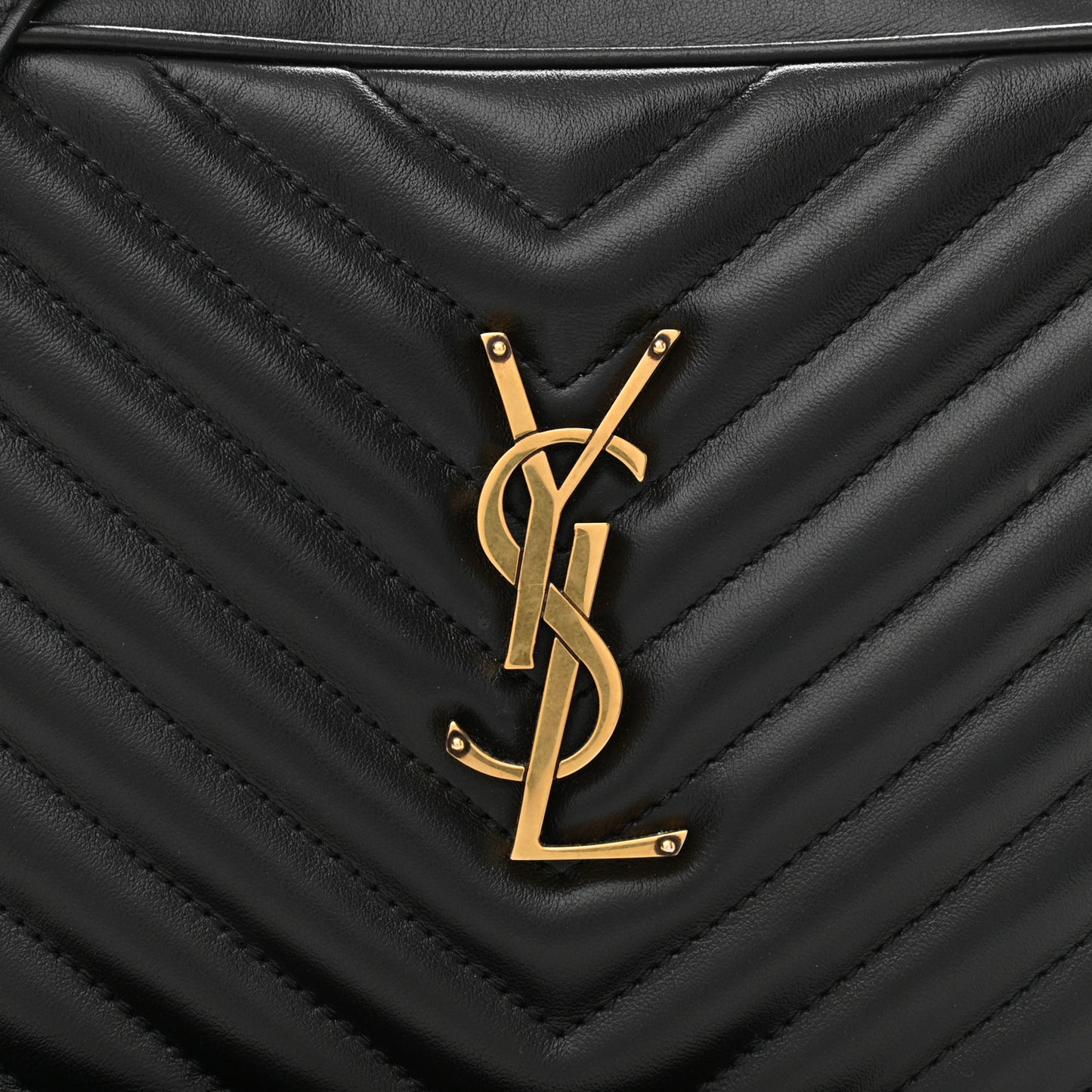 Calfskin Matelasse Monogram Lou Camera Bag Black