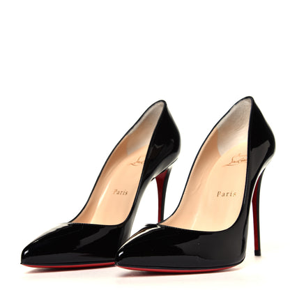 Christian Louboutin Patent Pigalle Follies 100 Pumps 38 Black 2 of 6