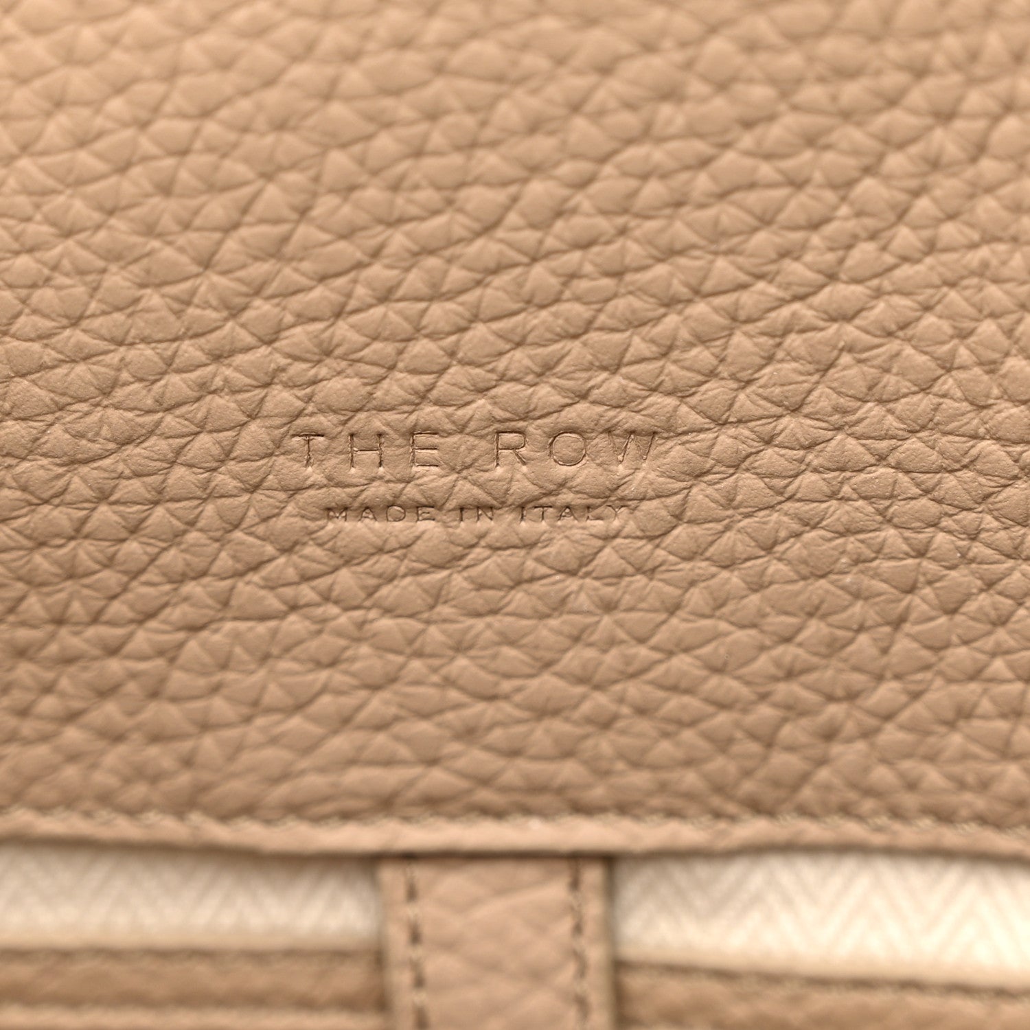 The Row Matte Grained Calfskin Soft Margaux 15 Dark Taupe 6 of 9