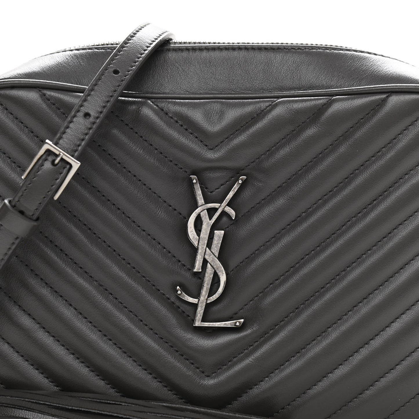 Calfskin Matelasse Monogram Lou Camera Bag Sea Pebble