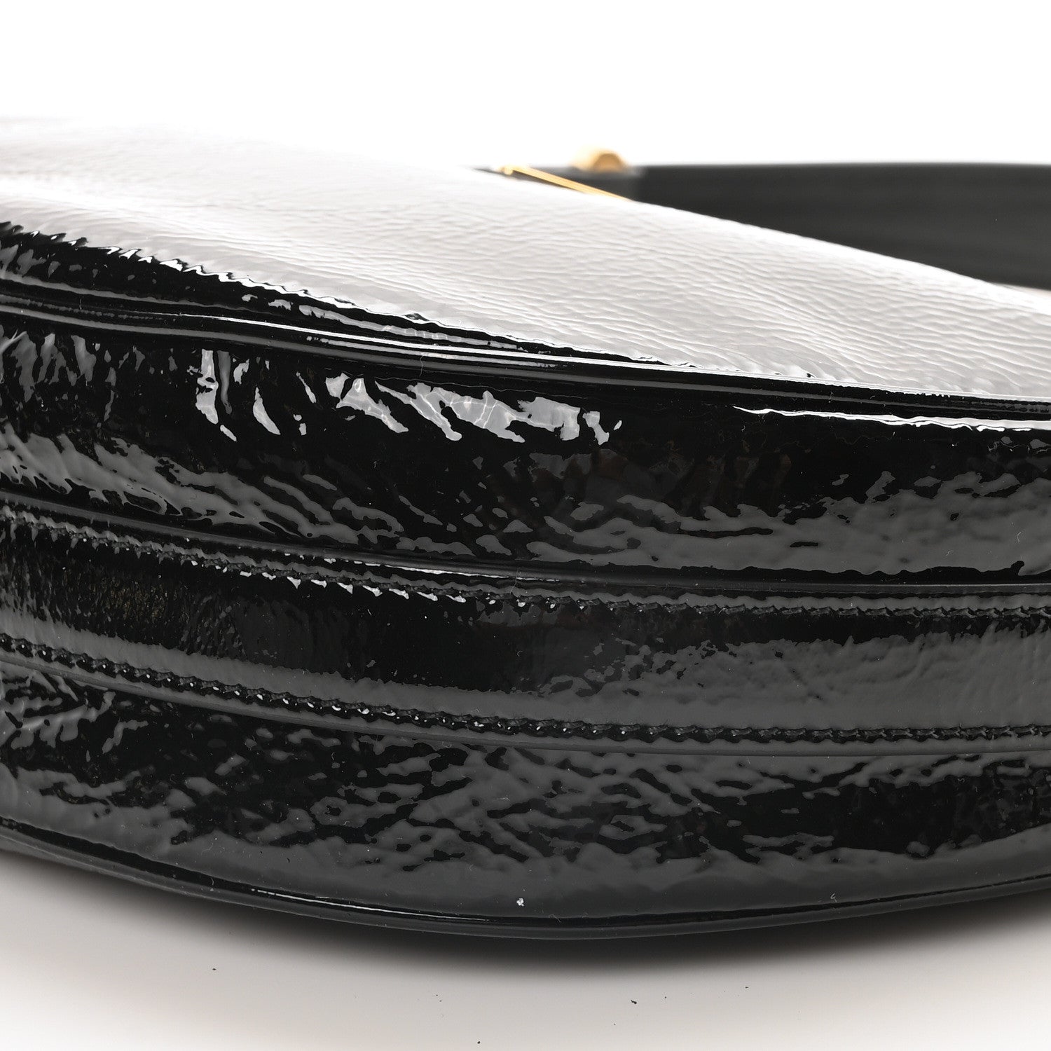 Prada Patent Naplak Arque Shoulder Bag Black 9 of 9