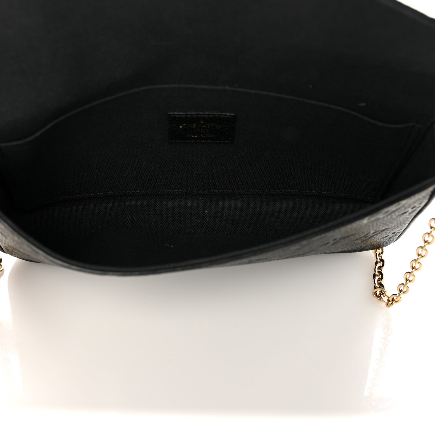 Empreinte Pochette Felicie Chain Wallet Black