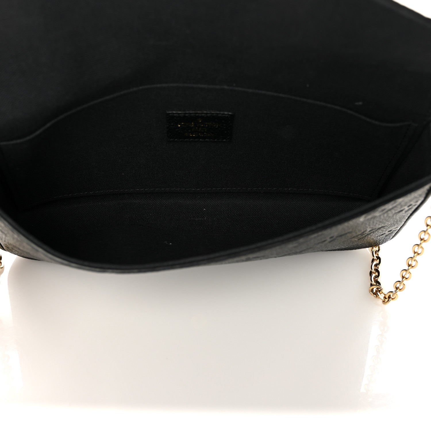 Louis Vuitton Empreinte Pochette Felicie Chain Wallet Black 6 of 7