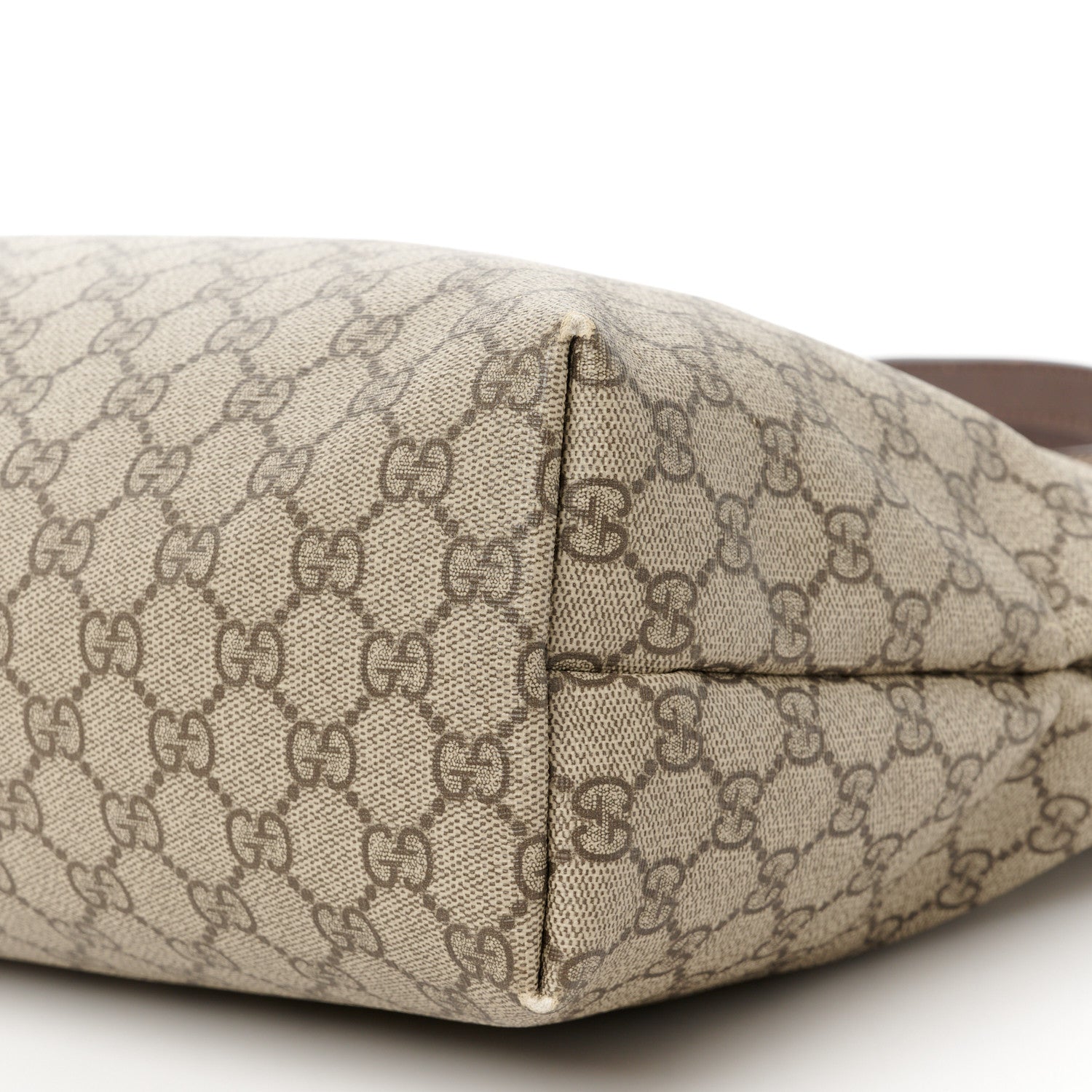 Gucci GG Supreme Monogram Medium Zippered Shopping Tote Dark Brown 11 of 14