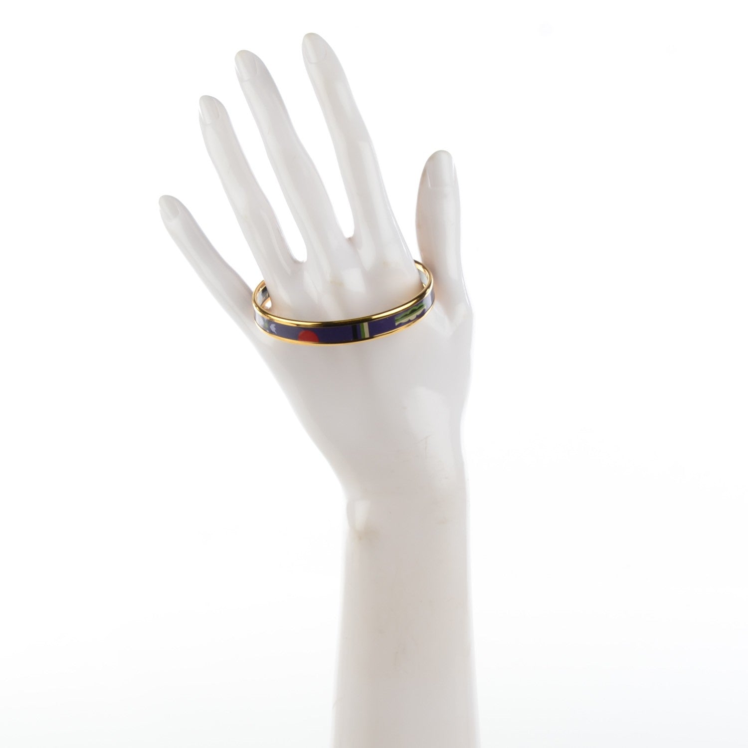 Hermes Enamel Printed Narrow Bracelet 65 2 of 6