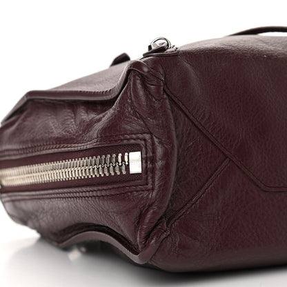 Balenciaga Calfskin Papier Mini A4 Zip Around Tote Rouge Aubergine 8 of 9