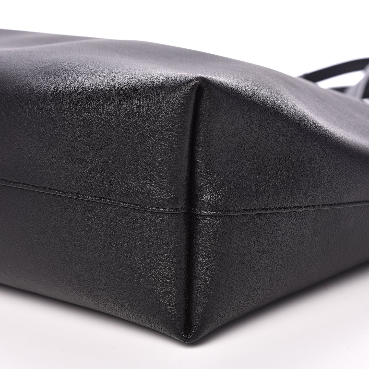 Calfskin Large Shopping Tote Black