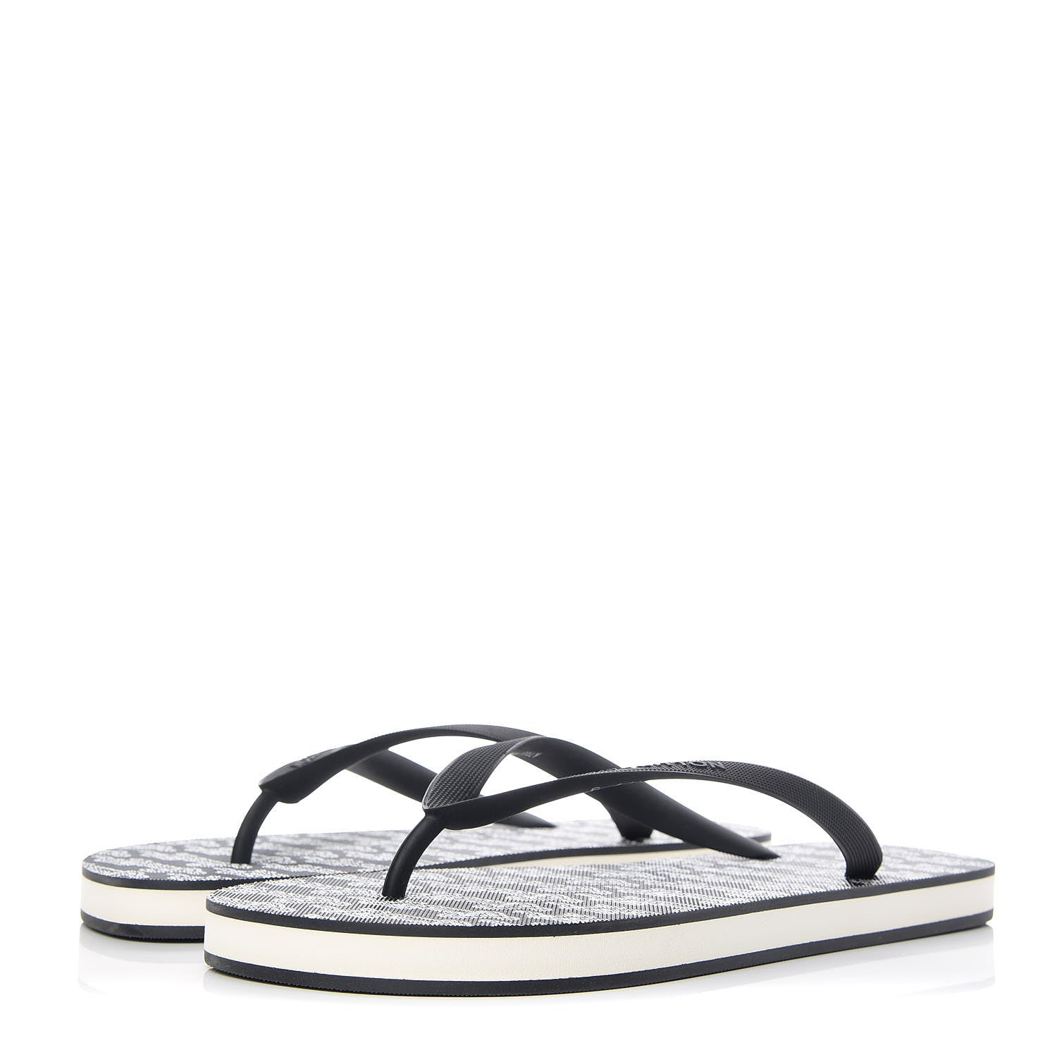 Louis Vuitton Rubber Mens Molitor Thong Sandals 9 Black 3 of 8