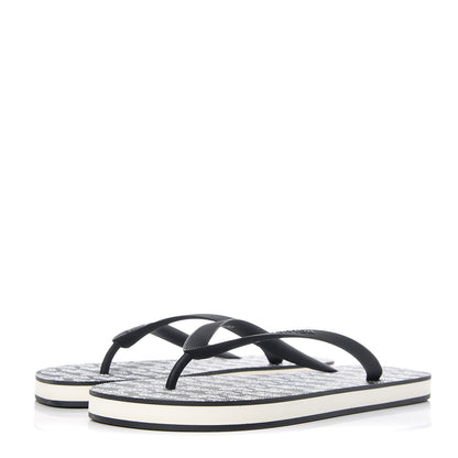Louis Vuitton Rubber Mens Molitor Thong Sandals 9 Black 3 of 8