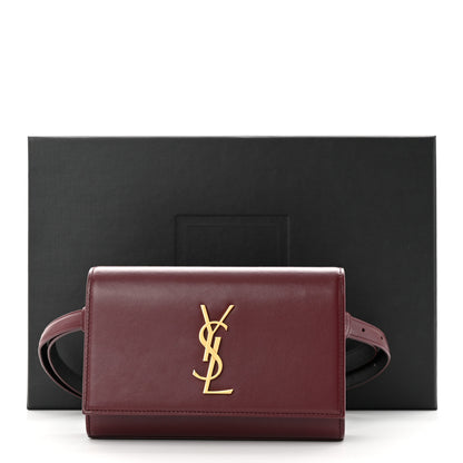 Saint Laurent Smooth Calfskin Monogram Kate Belt Bag Rouge Legion 11 of 11