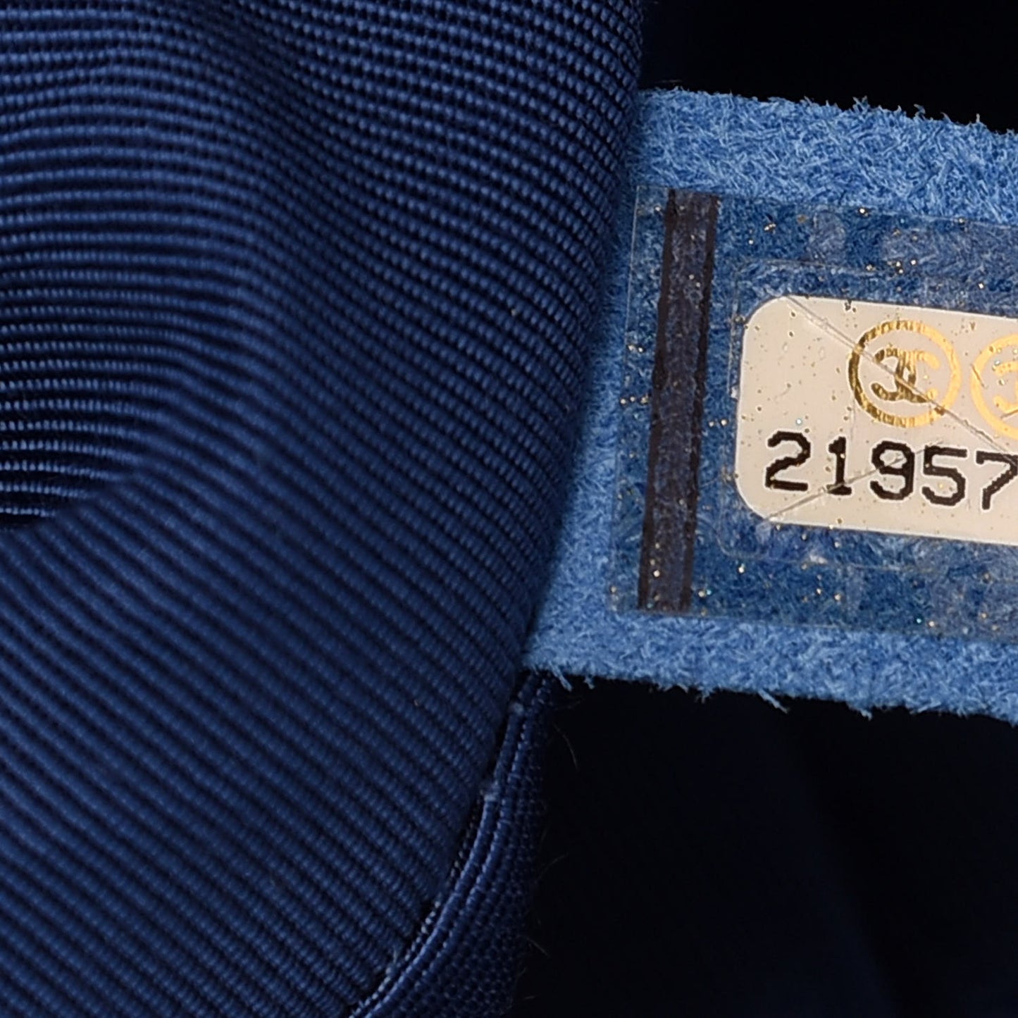 Caviar Quilted Large CC Shopping Tote Blue