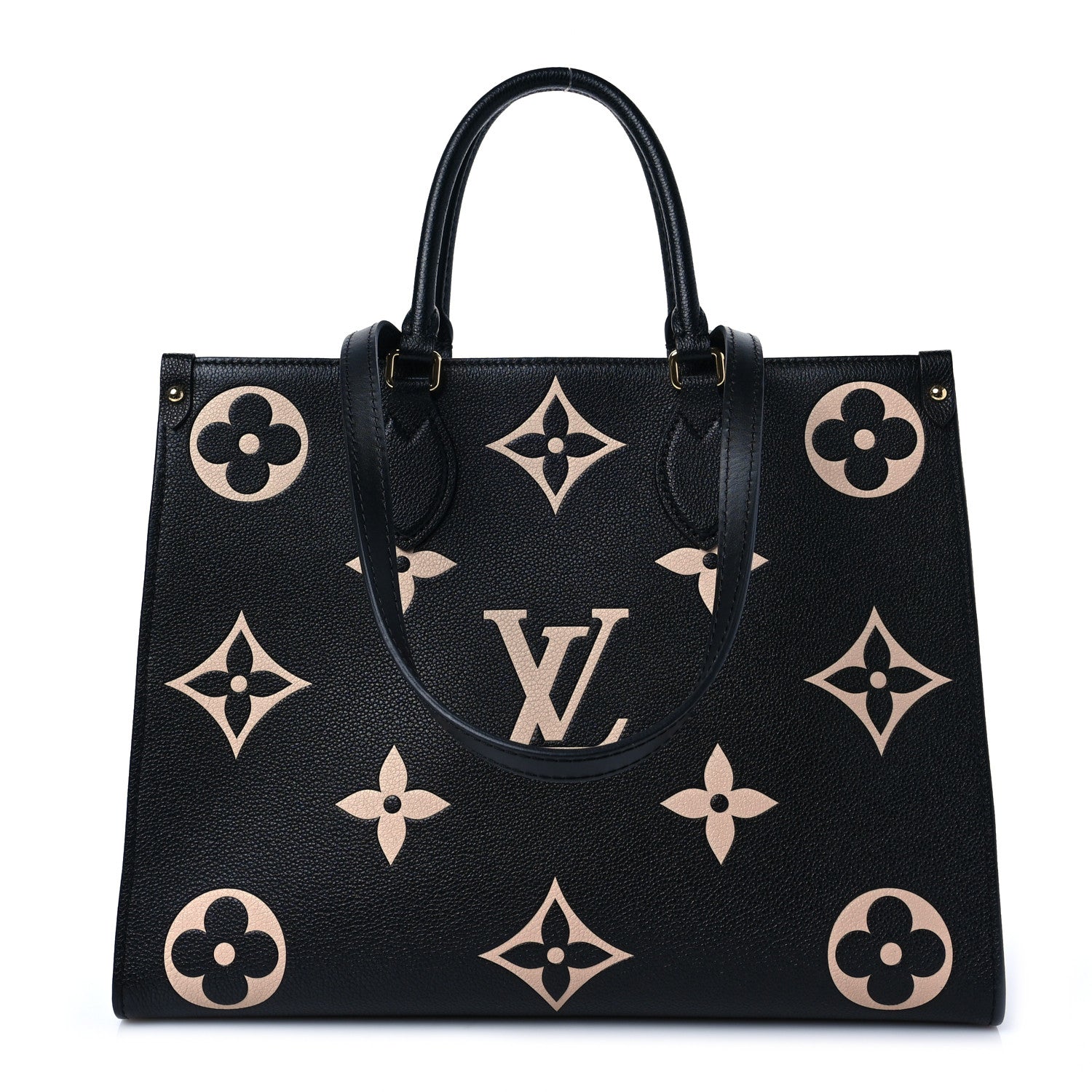 Louis Vuitton Empreinte Monogram Giant Onthego MM Black Beige 1 of 7
