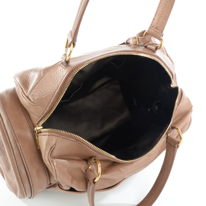 Saint Laurent Calfskin Large Vanity Bowler Camel 11 of 15