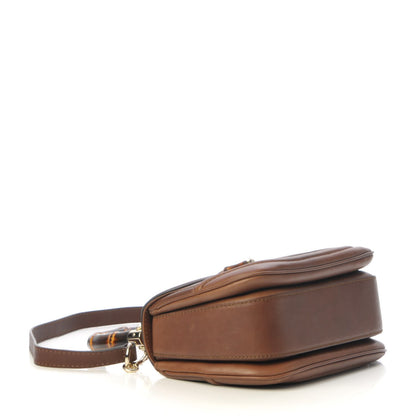 Gucci Calfskin Small New Bamboo Top Handle Bag Brown 5 of 19