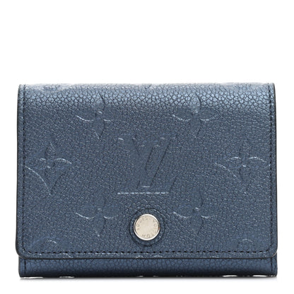 Louis Vuitton Metallic Monogram Business Card Holder Navy Nacre 1 of 6
