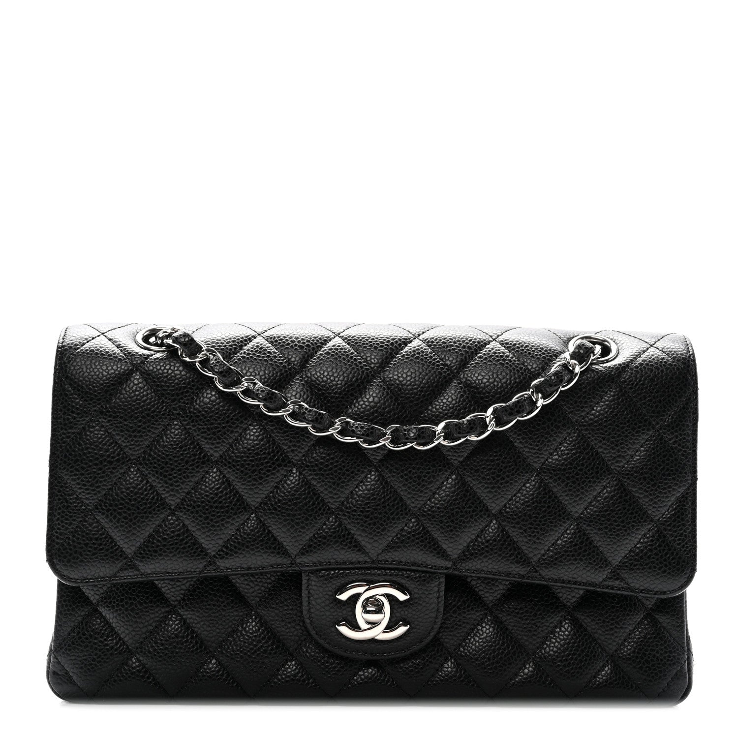 Chanel Caviar Quilted Medium Double Flap Black 1 of 11