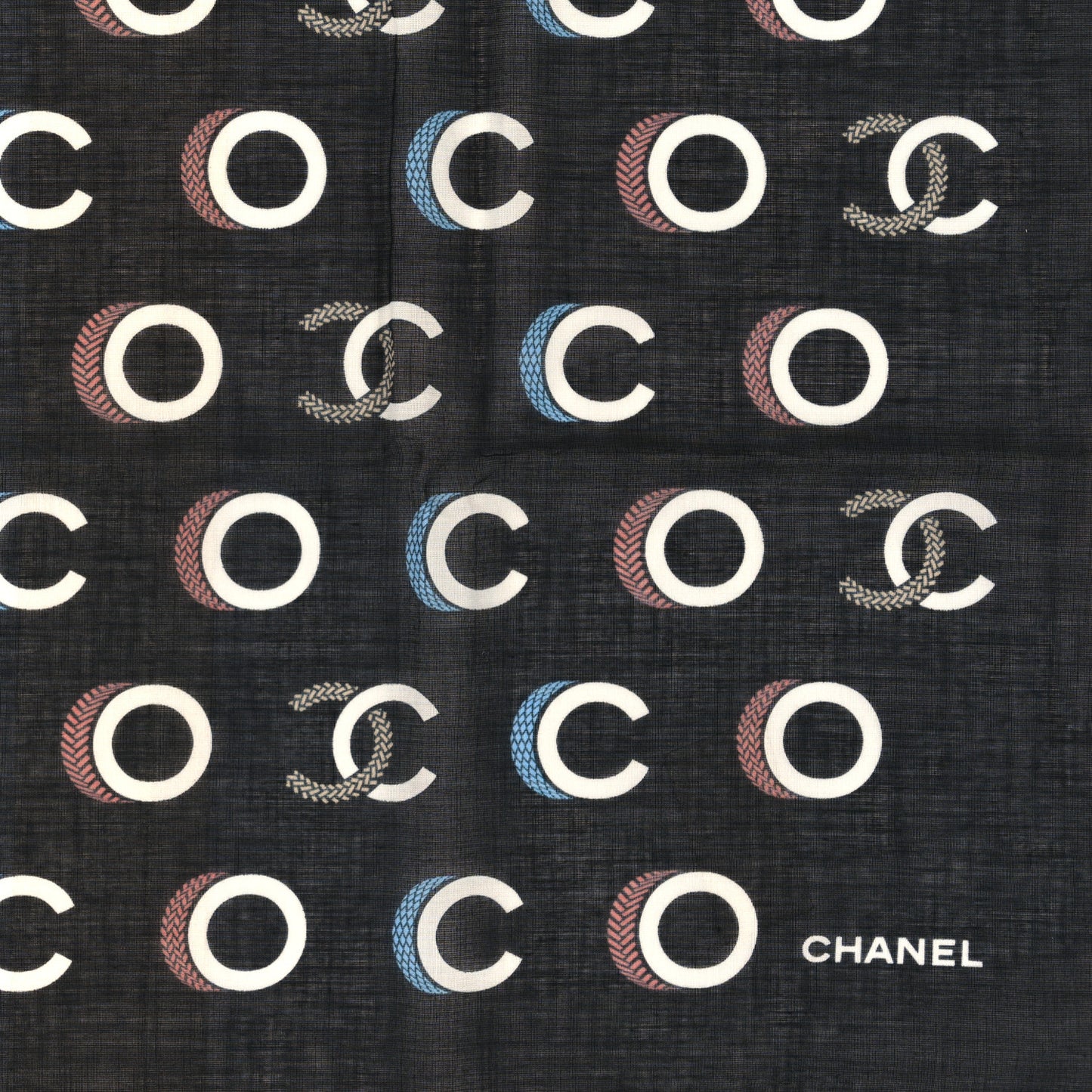 Cotton CC Coco Bandana Black Ecru