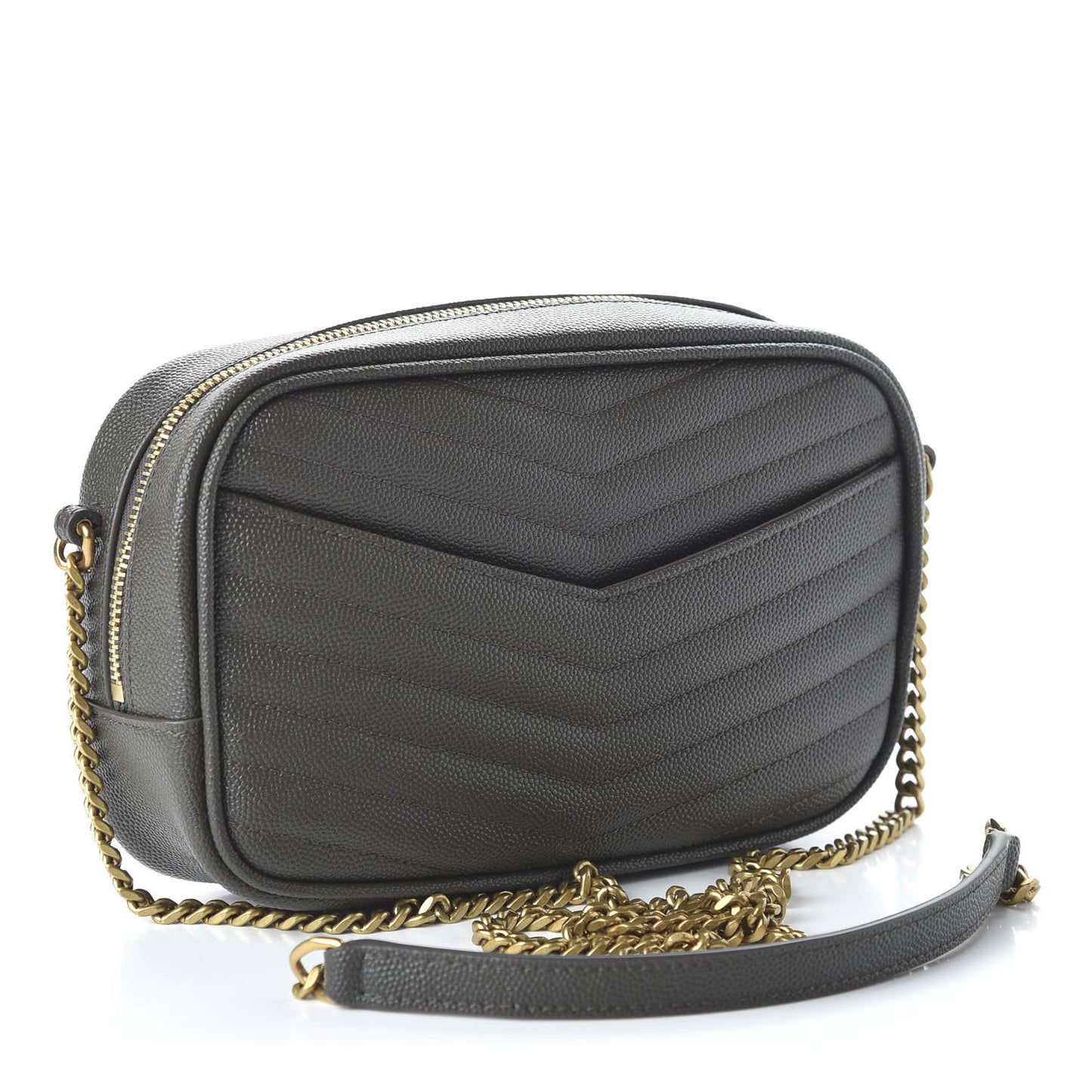 Grain De Poudre Matelasse Monogram Mini Lou Camera Bag Pebble