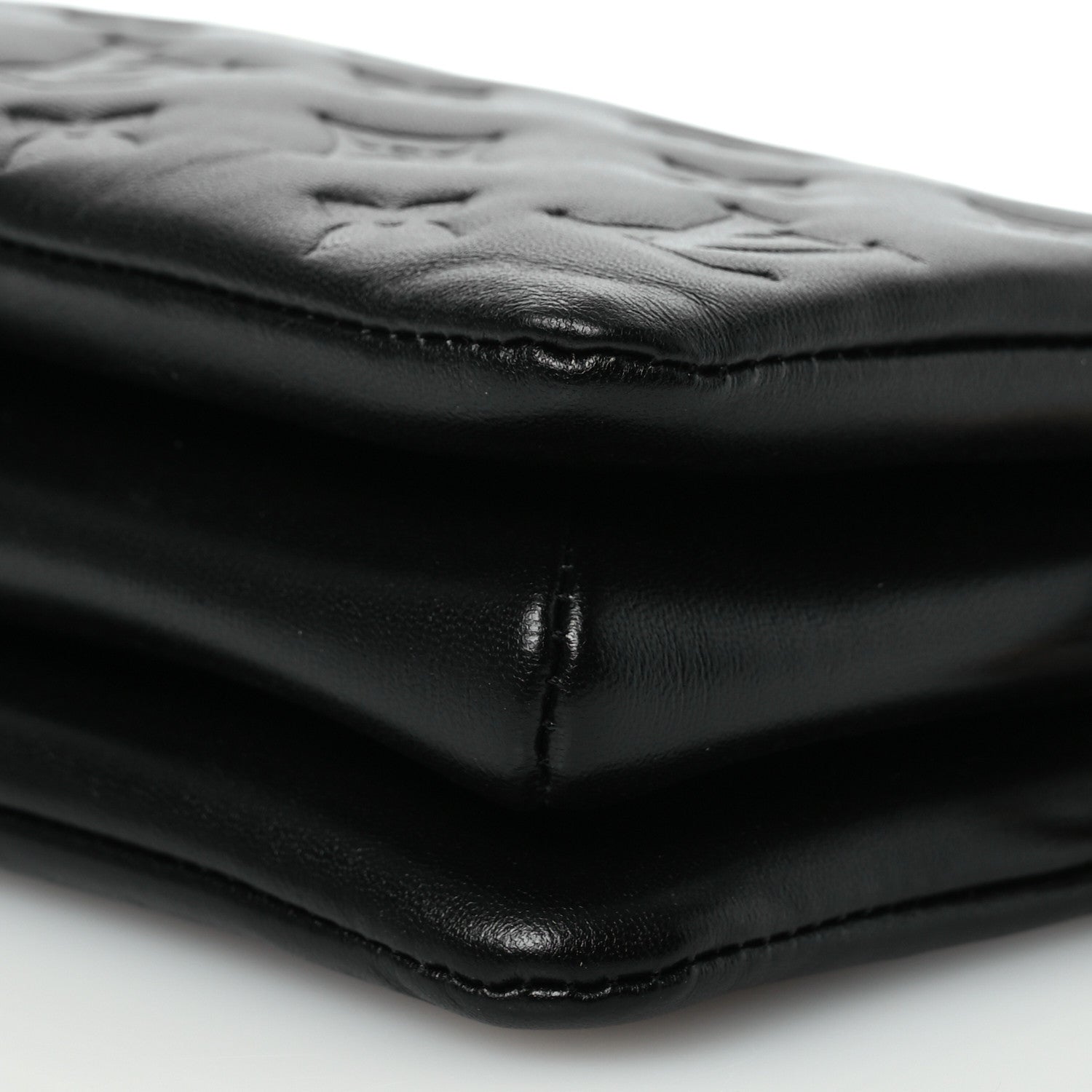 Louis Vuitton Lambskin Embossed Monogram Coussin BB Black 11 of 11