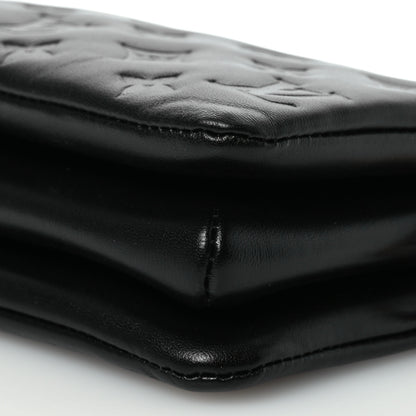 Louis Vuitton Lambskin Embossed Monogram Coussin BB Black 11 of 11