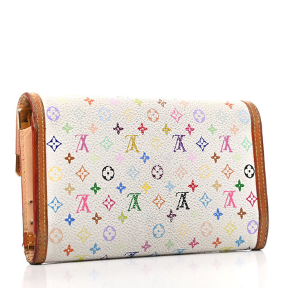 Louis Vuitton Monogram Multicolor Porte Tresor International Wallet White 3 of 10