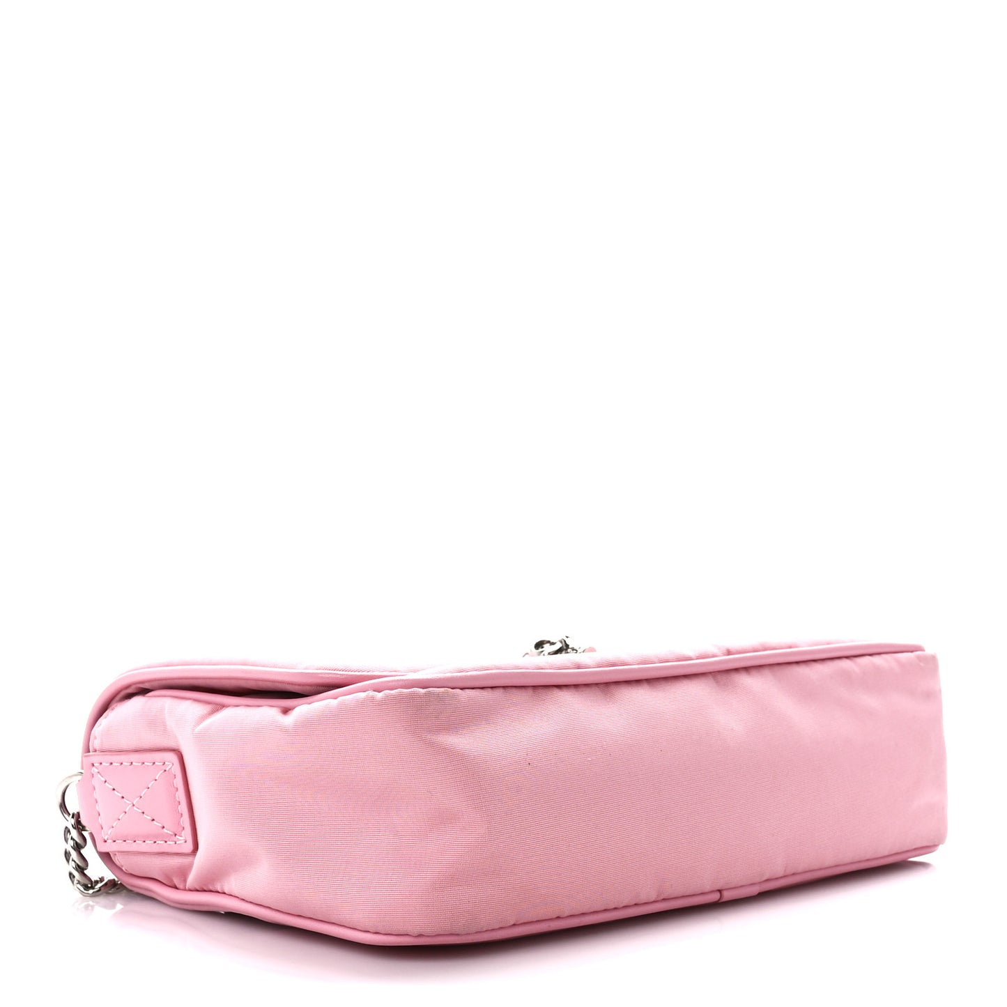 Nylon Skull Camera Crossbody Bag Pink