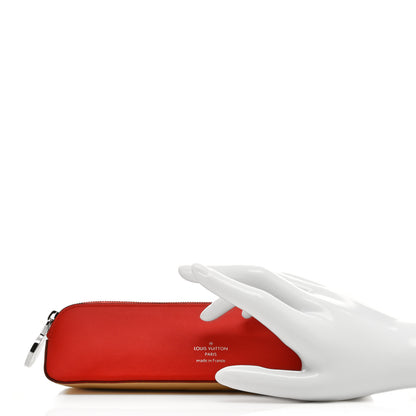 Louis Vuitton Monogram Elizabeth Pencil Pouch Red 2 of 8