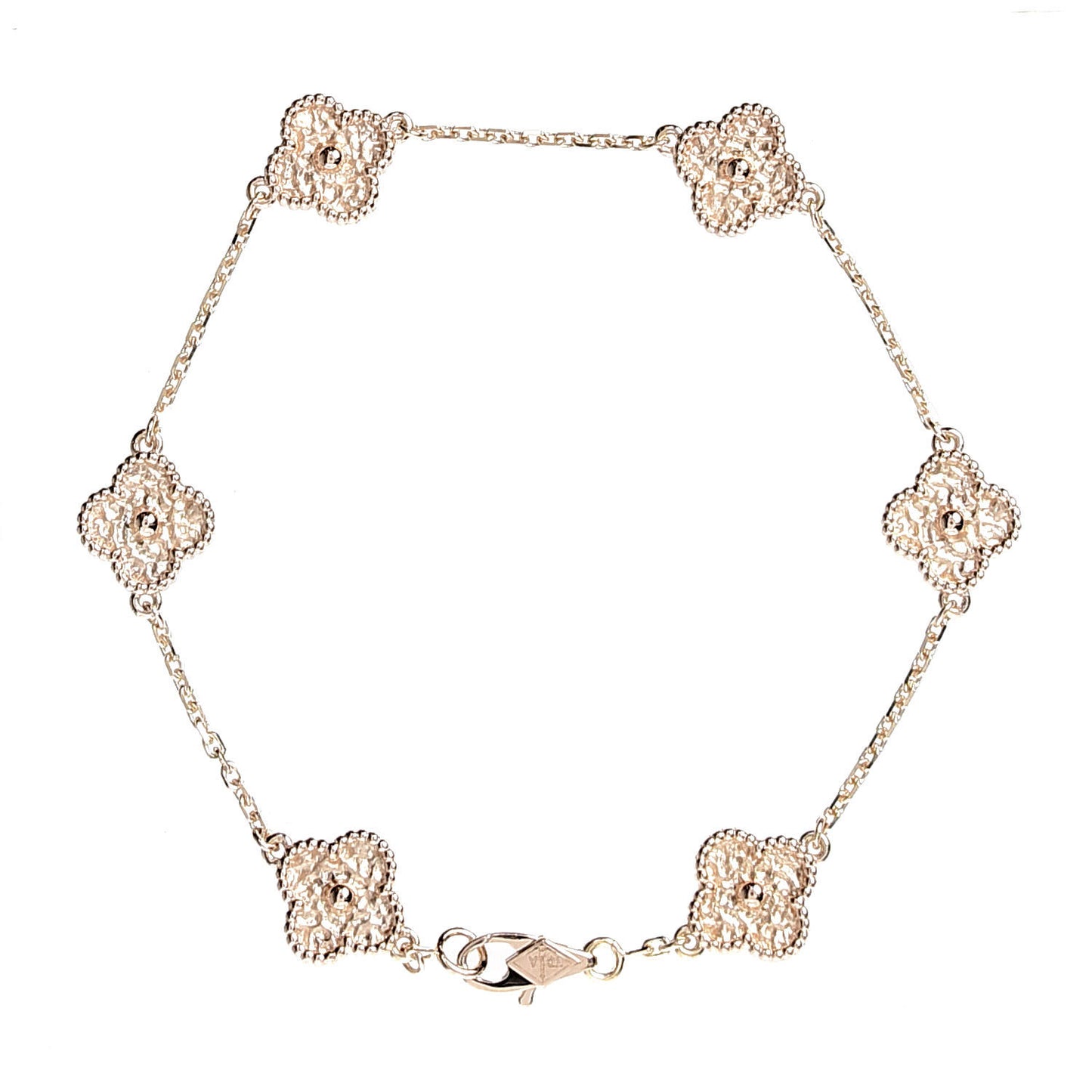 18K Rose Gold 6 Motifs Sweet Alhambra Bracelet
