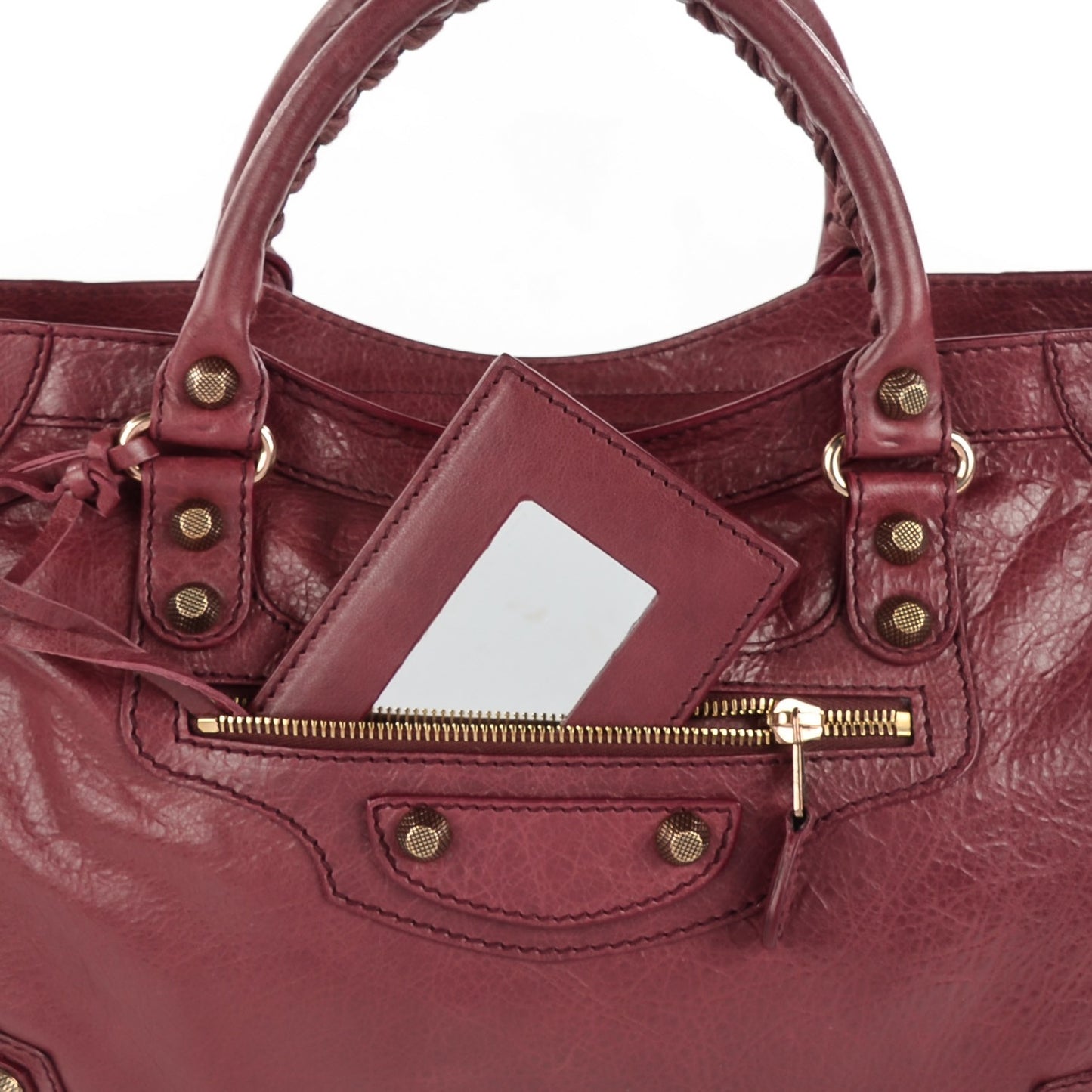 Agneau Giant 12 Rose Gold Hardware City Cassis