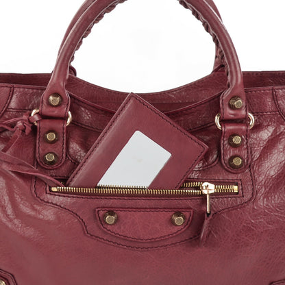 Balenciaga Agneau Giant 12 Rose Gold Hardware City Cassis 10 of 12