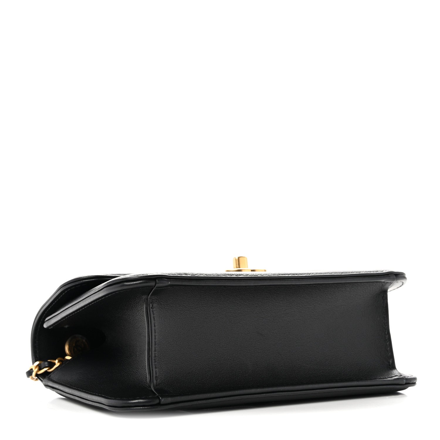 Chanel Lambskin Calfskin Mini Chocolate Bar Flap Bag Black 4 of 11