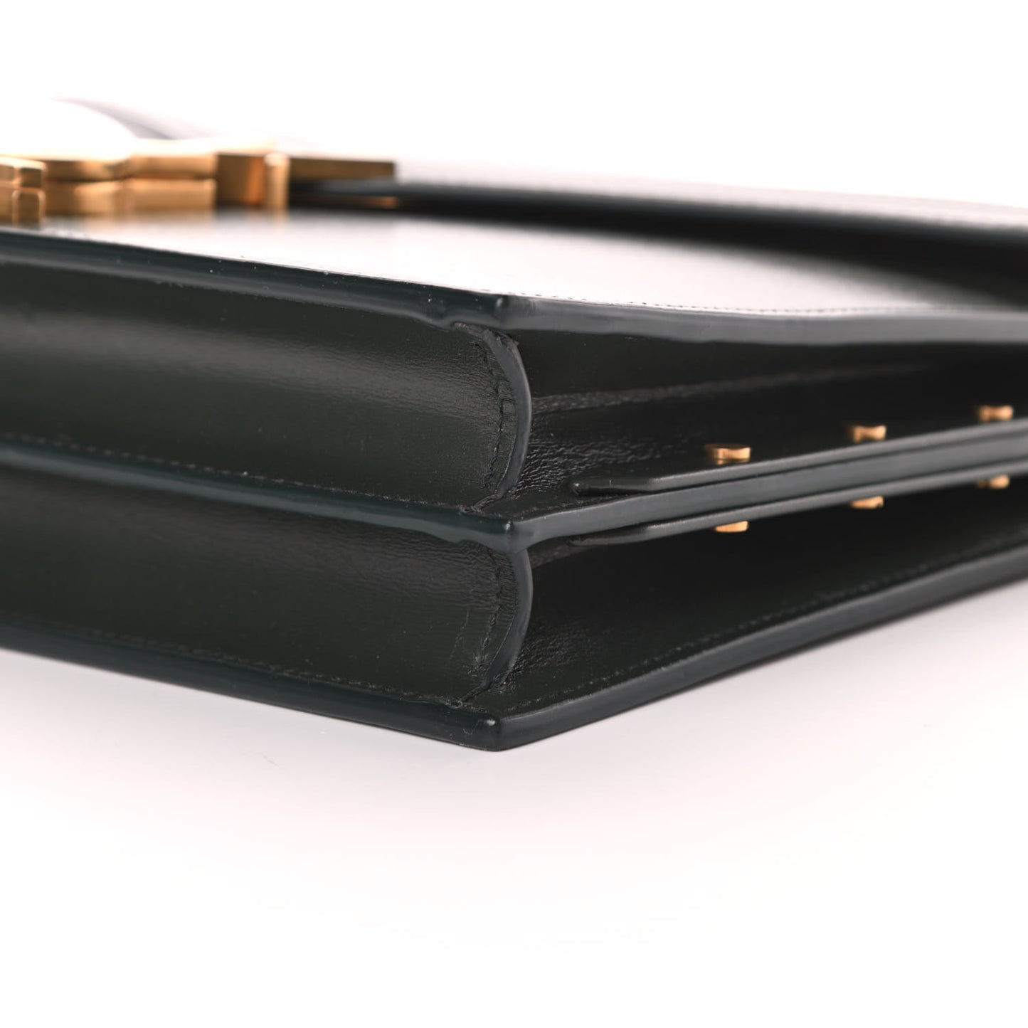 Smooth Calfskin Monogram Cassandra Clasp Bag Dark Green