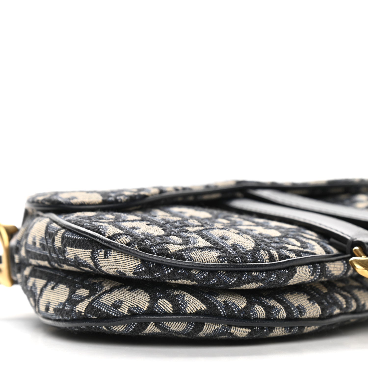 Christian Dior Oblique Mini Saddle Bag Blue 4 of 8