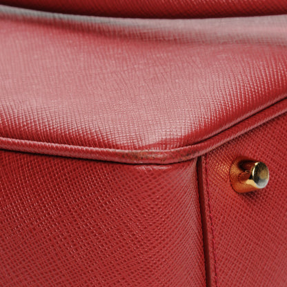 Prada Saffiano Lux Bowler Fuoco 11 of 12